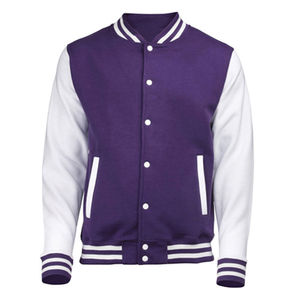 Blouson universitaire en laine orange de haute qualité avec fermeture éclair, style décontracté universitaire, veste polaire coupe classique pour l'automne – En promotion - Product Image 2