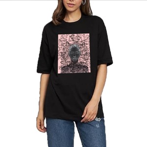 เสื้อยืดพิมพ์ลายเก๋ไก๋ สวมใส่สบาย สำหรับผู้หญิง ผลิตตามสั่ง เสื้อยืดผู้หญิง ผ้าฝ้าย แขนสั้น ผลิตในบังกลาเทศ - Product Image 4