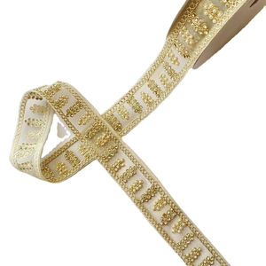 Encaje Bordado Tradicional 100% Poliéster, Diseño y Colores Personalizados para Bolsos - Ofertas al por Mayor - Product Image 1