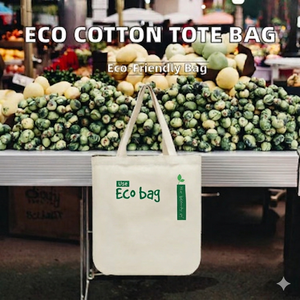 Bolsa de Tela de Algodón Ecológica con Logotipo Personalizado para Compras - Product Image 3