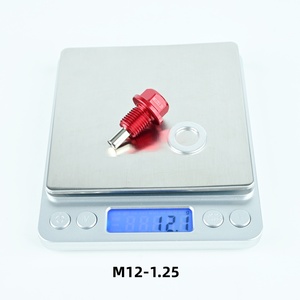 Tappo di Scarico Olio Magnetico in Alluminio Rosso M12 M14 M16 M20, Kit di Riparazione per la Svuotatura del Bagno Olio per la Maggior Parte delle BMW, Toyota, Nissan - Product Image 6