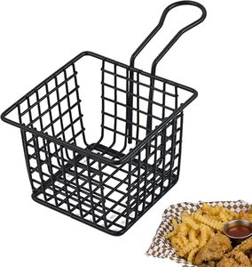 Support de friture en maille métallique pour frites et ailes de poulet, résistant aux hautes températures, léger, antidérapant, ustensile de cuisson durable - Product Image 5