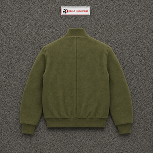 Chaqueta Varsity Premium de Satén Oliva, Chaqueta Bomber de Béisbol con Textura Personalizada para Hombre, Mujer, Unisex, Moda Urbana, Ropa Exterior - Product Image 6