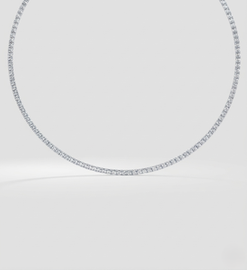 Collier tennis en or blanc 14 carats plaqué or, diamant de laboratoire VVS1 0,08 ct, bijoux élégants pour femmes, cadeau - Product Image 2