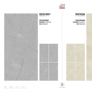 กระเบื้องพอร์ซเลนซุปเปอร์พรีเมียมไร้รอยต่อ 600x1200 ผิวเงาสดใส ขนาดใหญ่ หรูหรา สำหรับตกแต่งภายในและภายนอก - Product Image 1