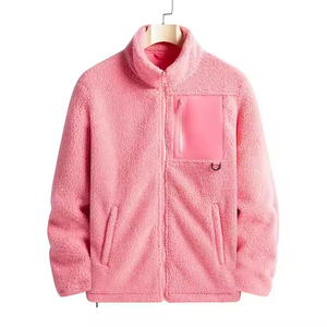 Adults <b>Mens</b> Sherpa <b>Fleece</b> Canvas Stand Front Full Zip Breathable Casual <b>Jacket</b> Warm Winter <b>Lined</b> Soft Cozy High Quality - Product Image 6