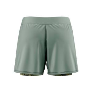 Pantalones Cortos para Hombre 2 en 1 de Doble Capa, Tela Oxford 100% Algodón, Estilo Gótico, Cintura Elástica Alta, Transpirables y Ecológicos - Product Image 4