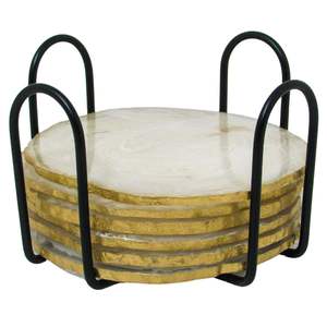 Luxury Resin Round Eco-Friendly <b>Drink</b> <b>Coasters</b> - Product Image 1