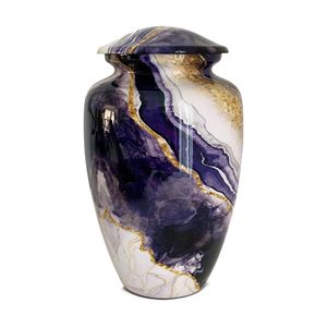 Urne funéraire en aluminium robuste au design moderne, personnalisable, pour cendres humaines et animales, élégante pour usage commémoratif et funéraire - Product Image 1