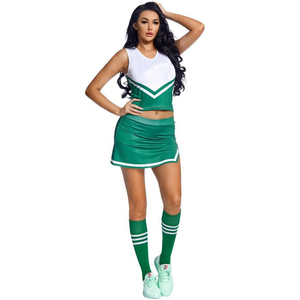 Uniforme de Porristas para Mujer, Conjunto de Dos Piezas, Top y Falda de Competición Premium, Traje Personalizado para Equipo, Marca Privada OEM - Product Image 2