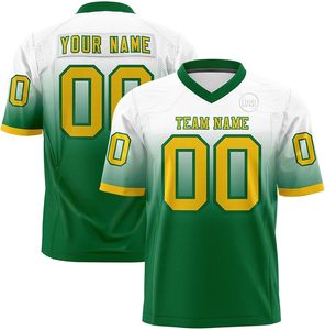 Maillot de football américain en polyester mesh, sublimation, nom d'équipe personnalisé, fournisseur OEM, séchage rapide, respirant, vêtements de sport pour club - Product Image 3