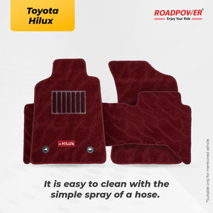Alfombrillas ROADPOWER (RP-MAT-HILUX) 3 Piezas para Hilux Color Granate, Alfombrillas de Primera Calidad con Revestimiento Antideslizante para Todas las Estaciones - Product Image 4