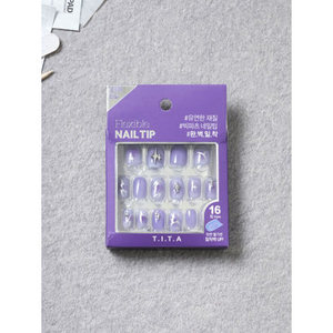 Tita Professional 25SS #1 Prensa de punta de uñas cuadrada Aplicación fácil para diseño de uñas de larga duración para silla de pedicura K Beauty - Product Image 1