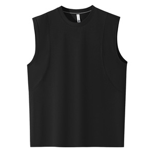 เสื้อกล้ามผู้ชาย OEM 230G ผ้าคอตตอนไอซ์ฟิลด์ สีพื้น ซับเหงื่อ ระบายอากาศดี เหมาะสำหรับใส่ลำลอง เล่นกีฬา ฤดูร้อน - Product Image 2