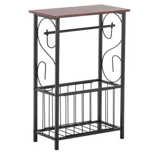 Tavolino Multifunzionale da Interno con Ripiani per Bagno, Pratico Tavolino Laterale - Product Image 1