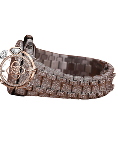 Reloj de Lujo con Diamantes Moissanite para Hombre, Reloj de Pulsera de Acero Inoxidable - Product Image 3