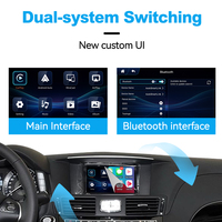 Decodificador Joyeauto para Infiniti QX70 2017-2019 y G35 FX35 FX50 2009-2012 con Apple CarPlay Inalámbrico y Android Auto, Reproductor para Auto de Fácil Instalación