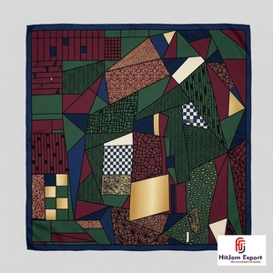 Premium Custom Printed Square Tassel <b>Scarf</b> Soft Lightweight Womens Headscarf OEM ODM Manufacturer Gotland Custom Fabric Products - Product Image 2