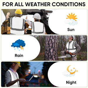 Universal Fit Safety Vest High Visibility Reflective Apparel For Parking Attendants Security Personnel Facility Support Staff - Product Image 5