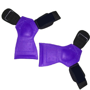 Poignées de levage en cuir durable pour la protection des paumes - Poignées réglables avec sangle de poignet pour tractions et entraînement de force - Product Image 5