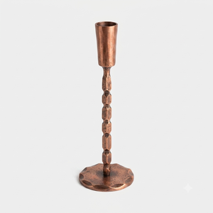 Brass Modern Candle Taper Holder with Ring Handle Handmade Eco-Friendly Durable Metal Home Decoration for Christmas & <b>Easter</b> - Product Image 2