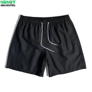 NAIMAT Pantalones cortos de secado rápido para hombre, cintura elástica con cordón, ropa deportiva informal, color gris - Product Image 6