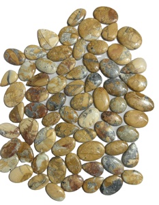 พลอยมัลิกาโนแจสเปอร์ธรรมชาติ เกรด AAA+ ทรงหลังเบี้ย พร้อมใบรับรองจากผู้เชี่ยวชาญสำหรับการทำเครื่องประดับ - Product Image 2