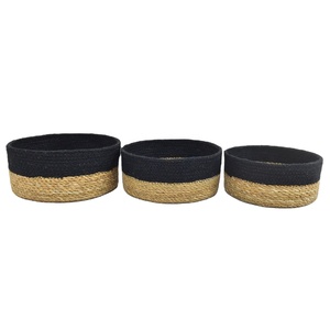 ตะกร้าผลไม้ปอกระเจาตะกร้าใส่ผลไม้หลากสีตะกร้า100% สไตล์จากบังคลาเทศ - Product Image 1