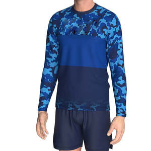 เสื้อตกปลาคอกลมแขนยาวสำหรับผู้ชาย ผ้าโพลีเอสเตอร์ ระบายอากาศ แห้งเร็ว สไตล์สั่งทำได้ - Product Image 4