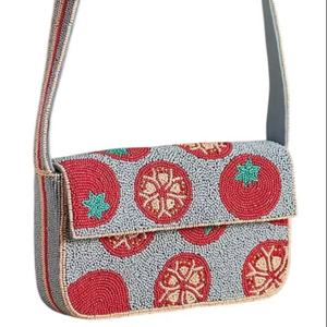 High Quality Women's Embroidery Handbag Multi-Color Seed <b>Bead</b> Evening Party Events Zipper Closure <b>Large</b> Professional Trendy - Product Image 1