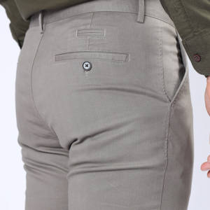 Pantalones Chinos Casuales de Alta Calidad para Uniforme Escolar, con Cintura Elástica, Pantalones para Hombre, Lavados, Lisos, al por Mayor - Product Image 2