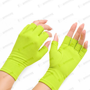 Gants fins pour femmes, pour nail art, respirants, demi-doigts, résistants aux rayons UV, légers, pour manucure, vente en gros - Product Image 2