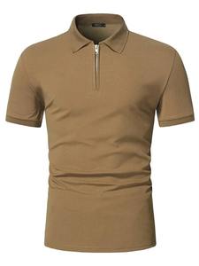 Polo en piqué 100 % coton égyptien de luxe, grande taille, décontracté, uni, pour hommes, collection 2026 (OEM) - Product Image 3