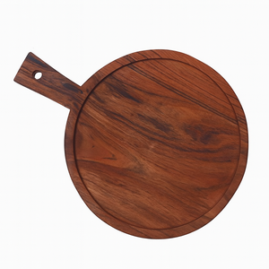 เขียงไม้อะคาเซียทนทานพร้อมร่องน้ำสำหรับใช้ในครัวและเสิร์ฟ - Product Image 4