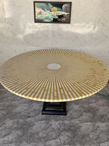 Modern Solid Wood <b>Epoxy</b> Resin <b>Table</b> <b>Top</b> Foldable Dining Room Furniture for Home or Kitchen Stylish Living Room Accessory - Product Image 5