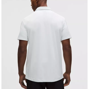 Camisas Góticas Personalizadas con Logotipo para Hombre, Tejidas en Spandex/Algodón, con Bolsillo, Antiarrugas, de Color Sólido, Manga Corta, Deportivas, para Golf, Estampadas - Product Image 3