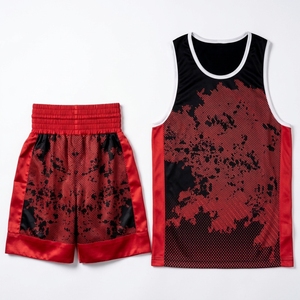Conjunto de Uniforme de Boxeo Muay Thai Personalizado, Chaleco de Entrenamiento Transpirable con Estampado por Sublimación de Nailon y Pantalones Cortos de Combate Profesionales - Product Image 5