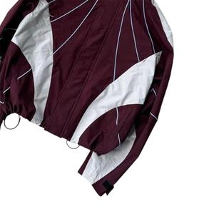 Veste coupe-vent imperméable à capuche style streetwear minimaliste et techwear avec patchwork, pantalon de survêtement sportif, réduction sur les achats en gros, faible MOQ - Product Image 5