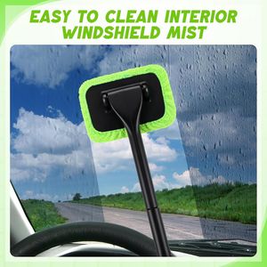 Kit di Pulizia per Parabrezza Auto con 8 Pezzi, Manico Estensibile, Panni in Microfibra, Spazzola e Flacone Spray Vuoto per Lavaggio Vetri Auto - Product Image 5