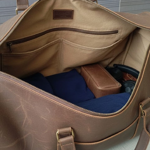 Sac de voyage de luxe en cuir véritable magnétique léger et durable pour homme et femme, idéal pour le sport et les activités de plein air - Product Image 6