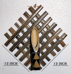 Maceta y jarrón de bambú para colgar en la pared hecha a mano | Maceta de bambú decorativa ecológica para jardín interior y decoración rústica para el hogar - Product Image 4