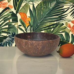 Bols de noix de coco en coquille naturelle de grande taille écologiques emballés dans des accessoires de cuisine en carton - Product Image 3