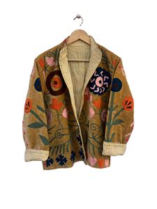 Chaqueta de Invierno para Mujer, Tejida, 100% Poliéster, a Cuadros, con Lentejuelas, Cuello Alto, Manga Larga, Transpirable, Resistente al Viento, Ecológica, con Cierre Vintage - Product Image 4