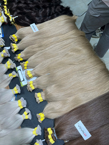 Extensions de cheveux humains vietnamiens 100g Couleur claire 60cm de longueur Super Double Drawn Lots en vrac Fournisseurs du Vietnam - Product Image 3