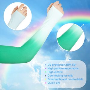 ปลอกแขนไล่เฉดสีพร้อมป้องกันรังสียูวี UPF 50+ ระบายอากาศได้ดี แห้งเร็ว สำหรับกิจกรรมกลางแจ้ง - Product Image 1