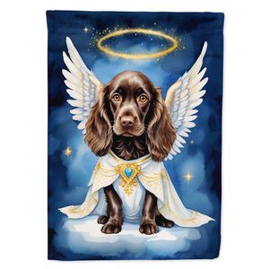 โบยินสแปเนียลธงสวนนางฟ้าของฉันประดับกล่องจดหมายหลากสีแบนเนอร์สำหรับชานบ้านงานศิลปะสำหรับเตียงดอกไม้สวนเล็กๆ - Product Image 1