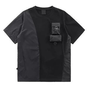 เสื้อเทคแวร์ผู้ชายแบบสั่งทำพิเศษ หลายกระเป๋า เสื้อสตรีทแวร์แนวแทคติคอล เสื้อโอเวอร์ไซส์ เสื้อสไตล์ยูทิลิตี้สำหรับคนเมือง |   เสื้อผ้าครีสเซนท์ - Product Image 1