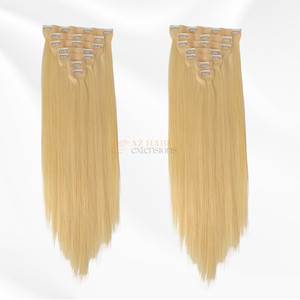 Extensions de cheveux à pince droite personnalisées en couleur, cheveux humains vietnamiens, livraison par DHL UPS FEDEX - Product Image 3