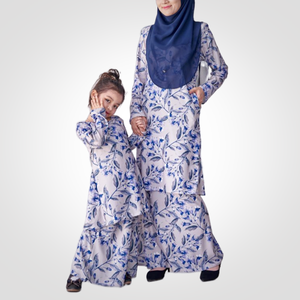 SIPO Eid Borong Malasia Vestido Floral de Lujo Sencillo para Mujer Musulmana de Pahang, Tallas Grandes, Baju Kurung Moderno a la Moda - Product Image 4