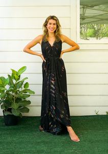 Vestido Maxi Tie Dye Personalizado, Diseño Sólido, Moderno y Sencillo, Cintura Tejida, Rayón, Sin Mangas, Alta Calidad, Exportadores de Ropa para Vacaciones - Product Image 2